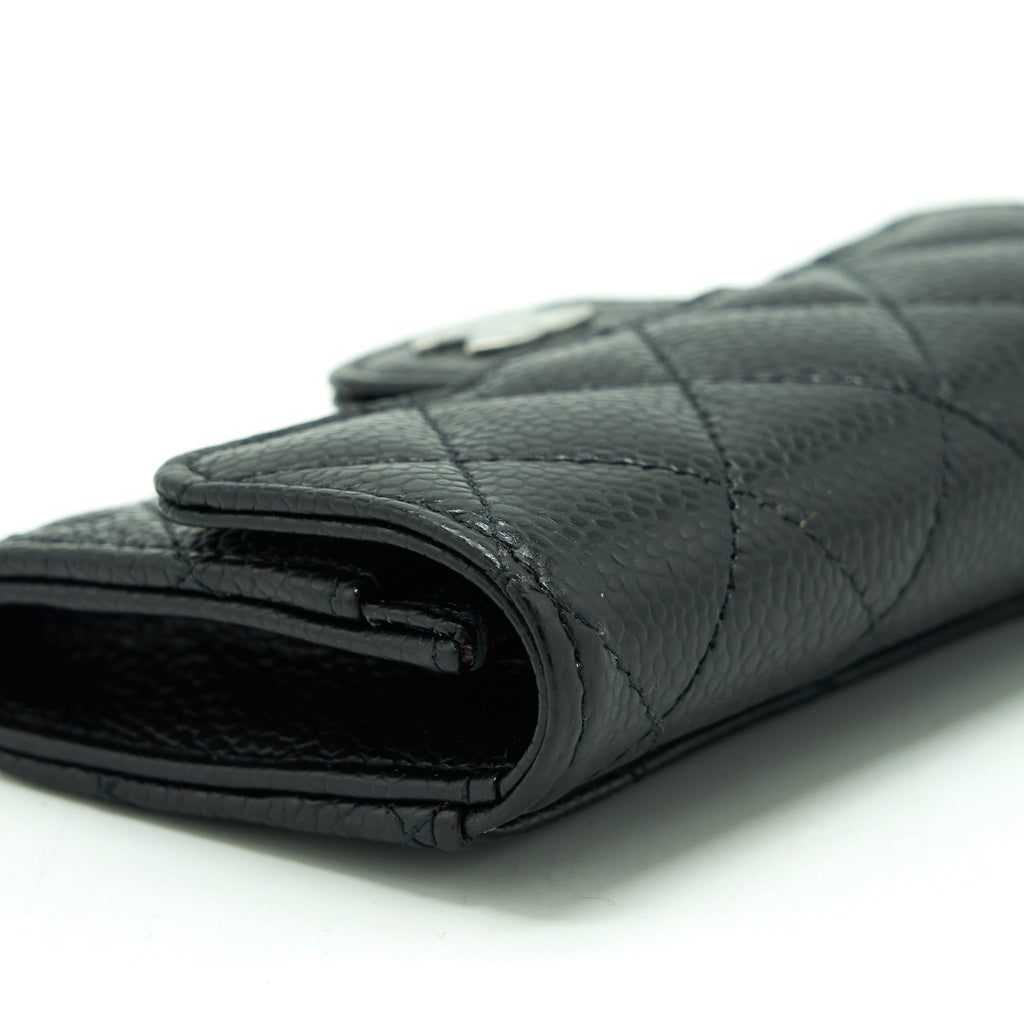 Chanel Classic Flap Card Holder Caviar Black