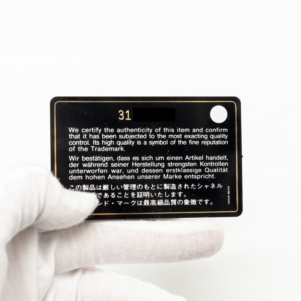 CHANEL Classic Flap Card Holder Caviar Black