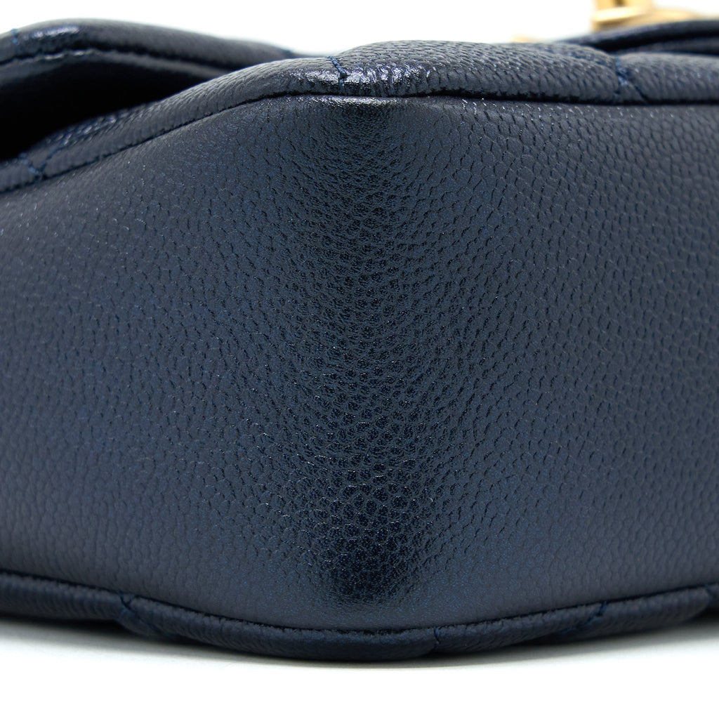 Chanel 21K My Perfect Mini Flap Bag Caviar Black Brushed  (Microchip)