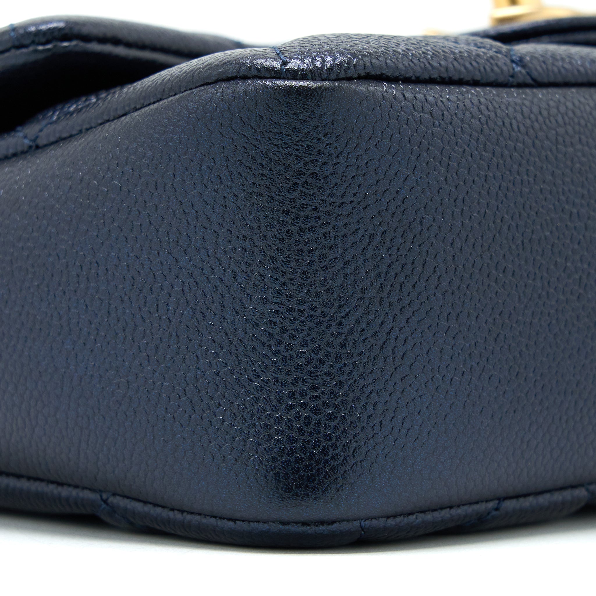 Chanel 21K My Perfect Mini Flap Bag Caviar Black Brushed  (Microchip)