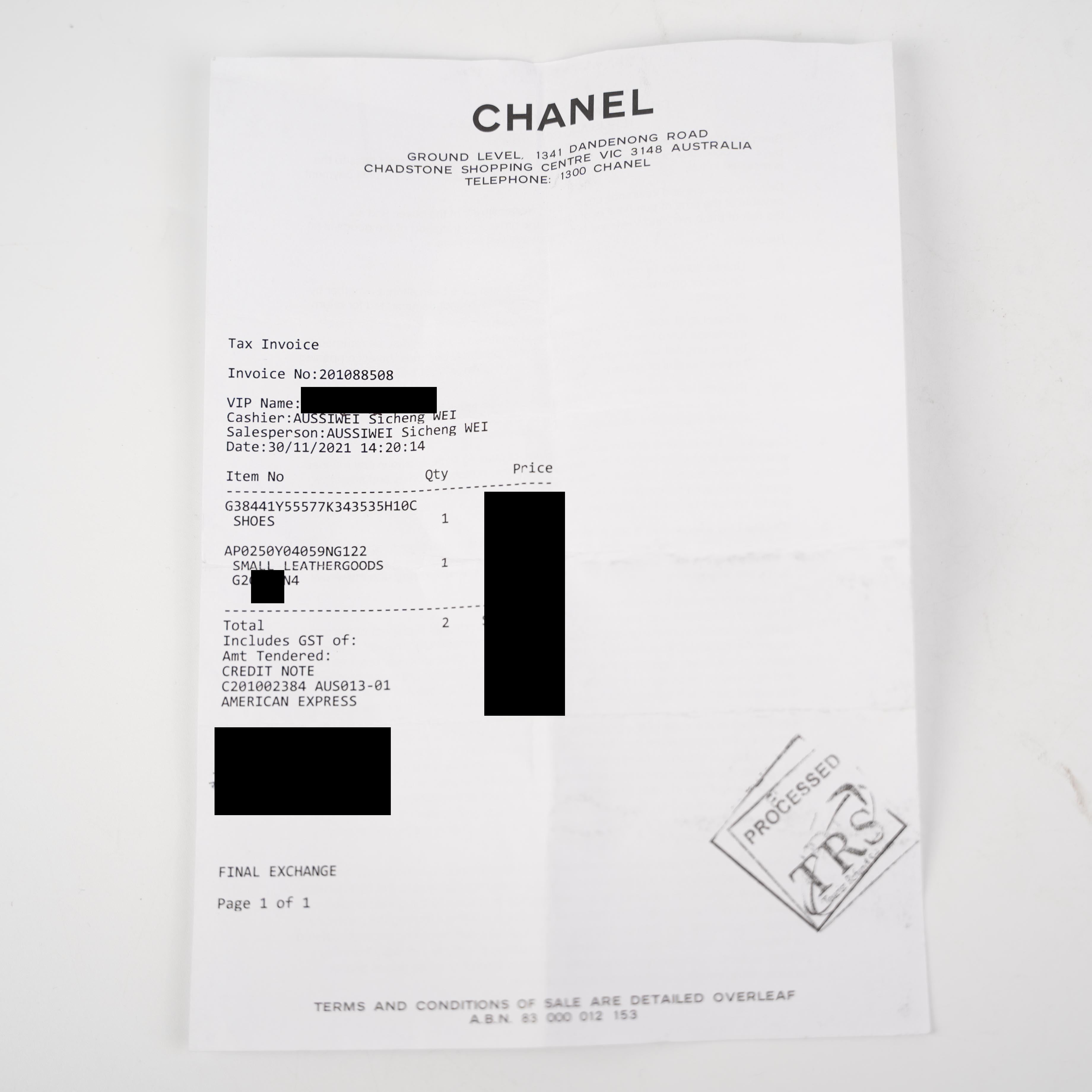 Chanel Wallet on Chain WOC Lambskin Grey (Microchipped)