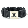 Chanel Square CC Hair Band Black L