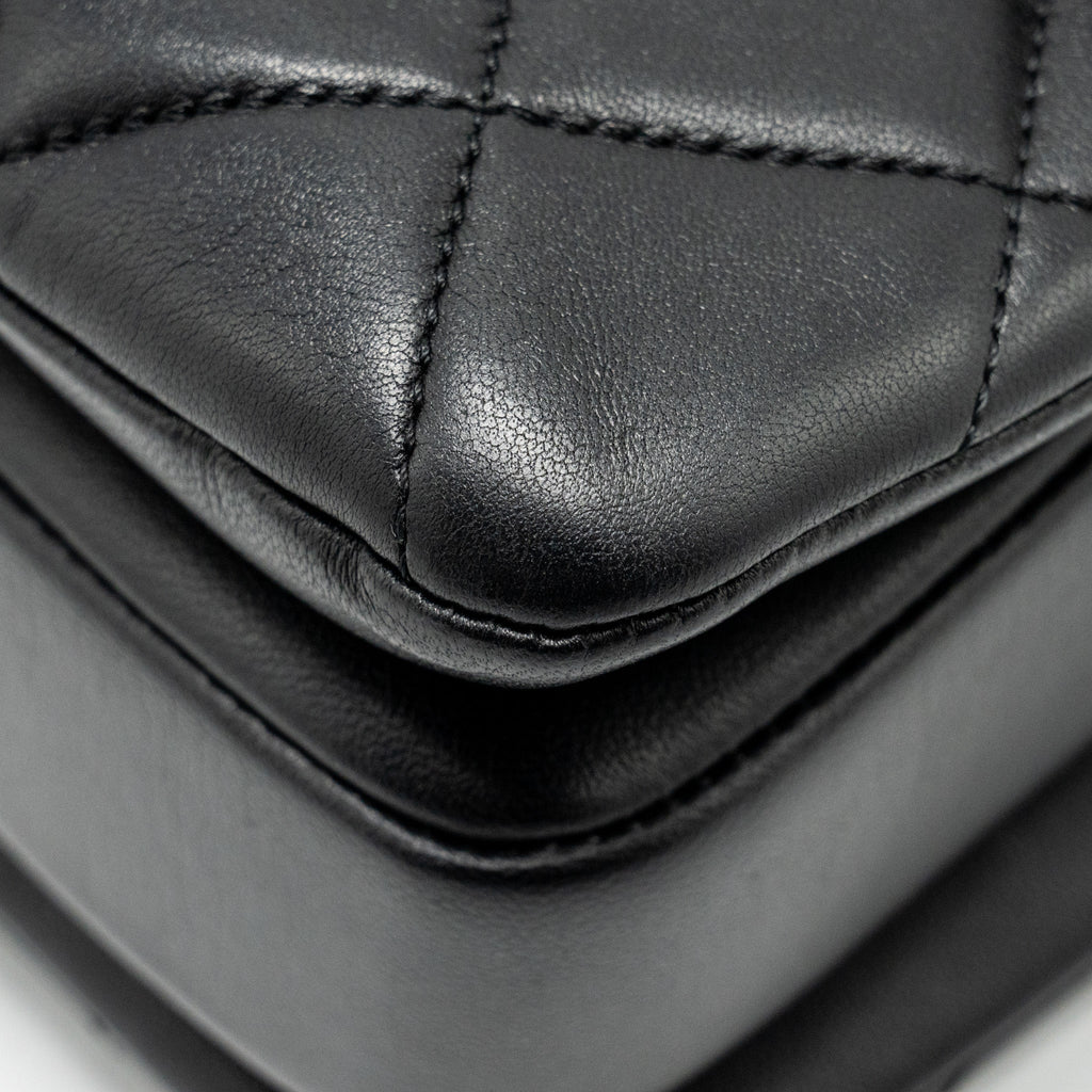 Chanel Small Trendy CC flap Bag Lambskin Black