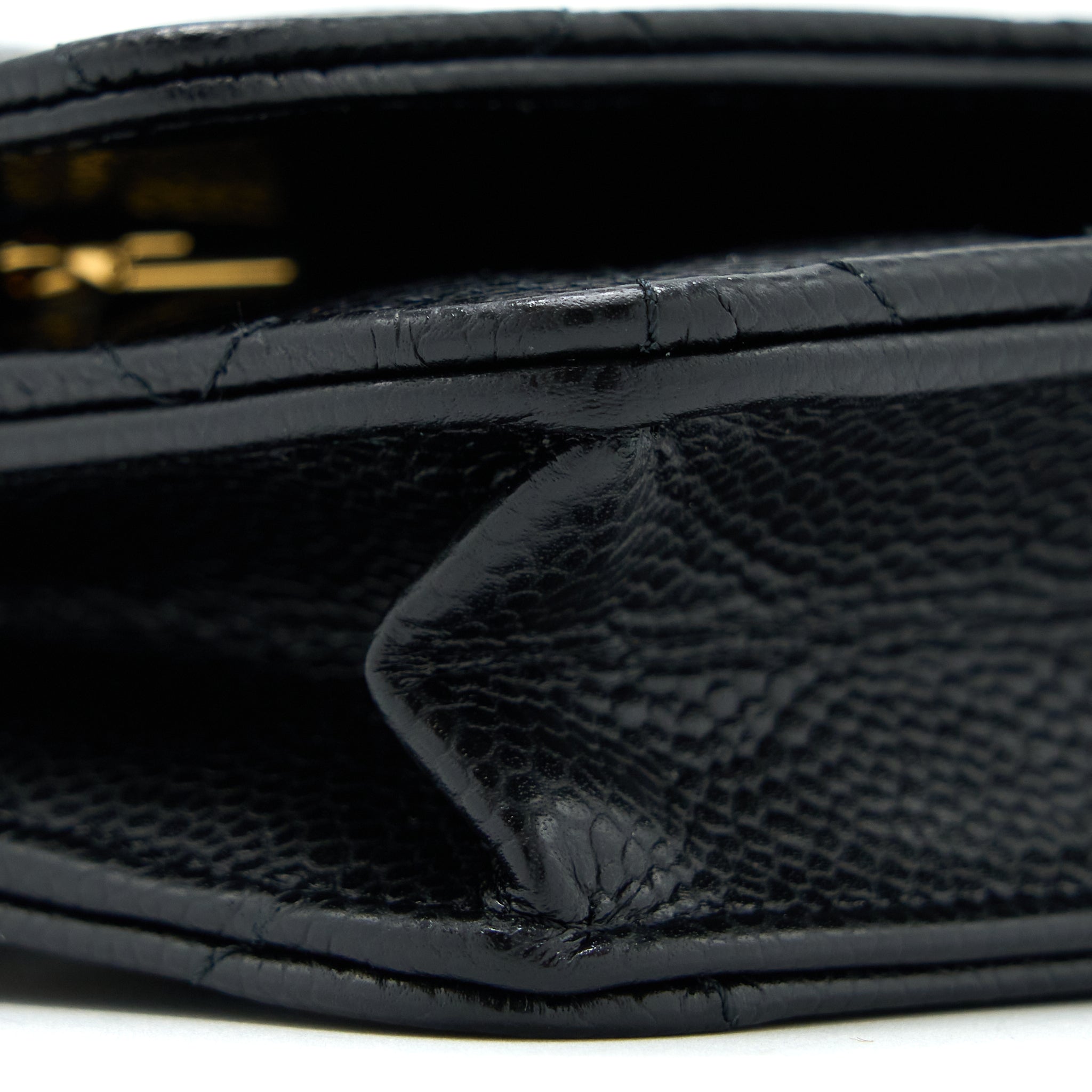 Chanel Classic Wallet On Chain Caviar Black  (Microchip)