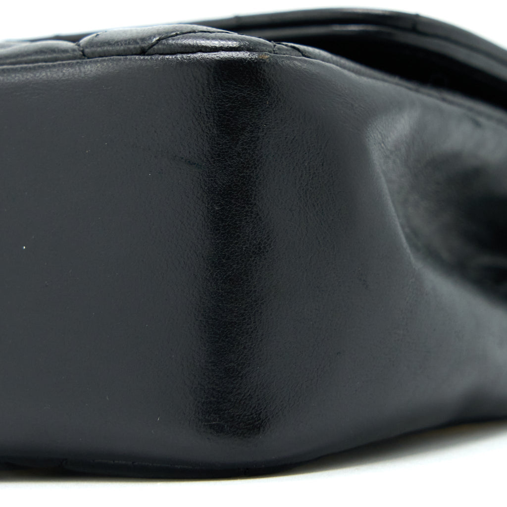 Chanel Vintage Mini Flap Bag Lambskin Black