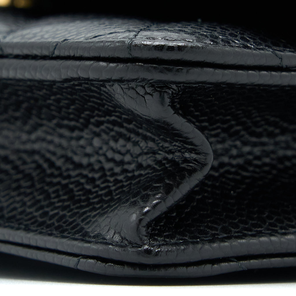Chanel Classic Wallet on Chain Caviar Black  (Microchip)