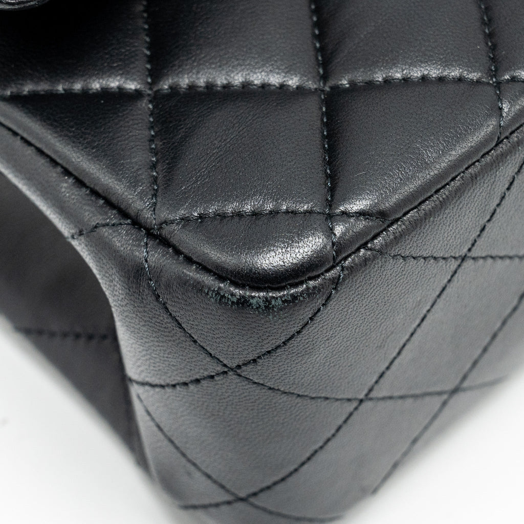 Chanel Medium Classic Double Flap Bag Lambskin Black