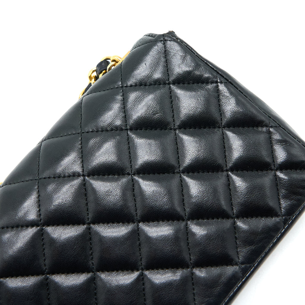 Chanel Vintage Mini Flap Bag Lambskin Black