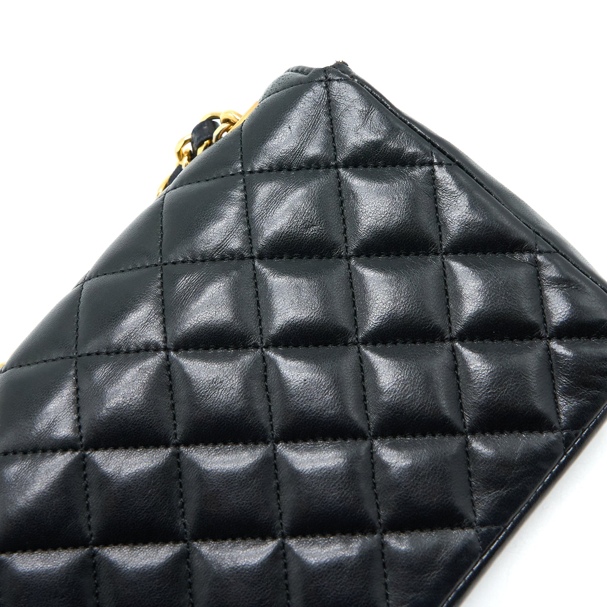 Chanel Vintage Mini Flap Bag Lambskin Black