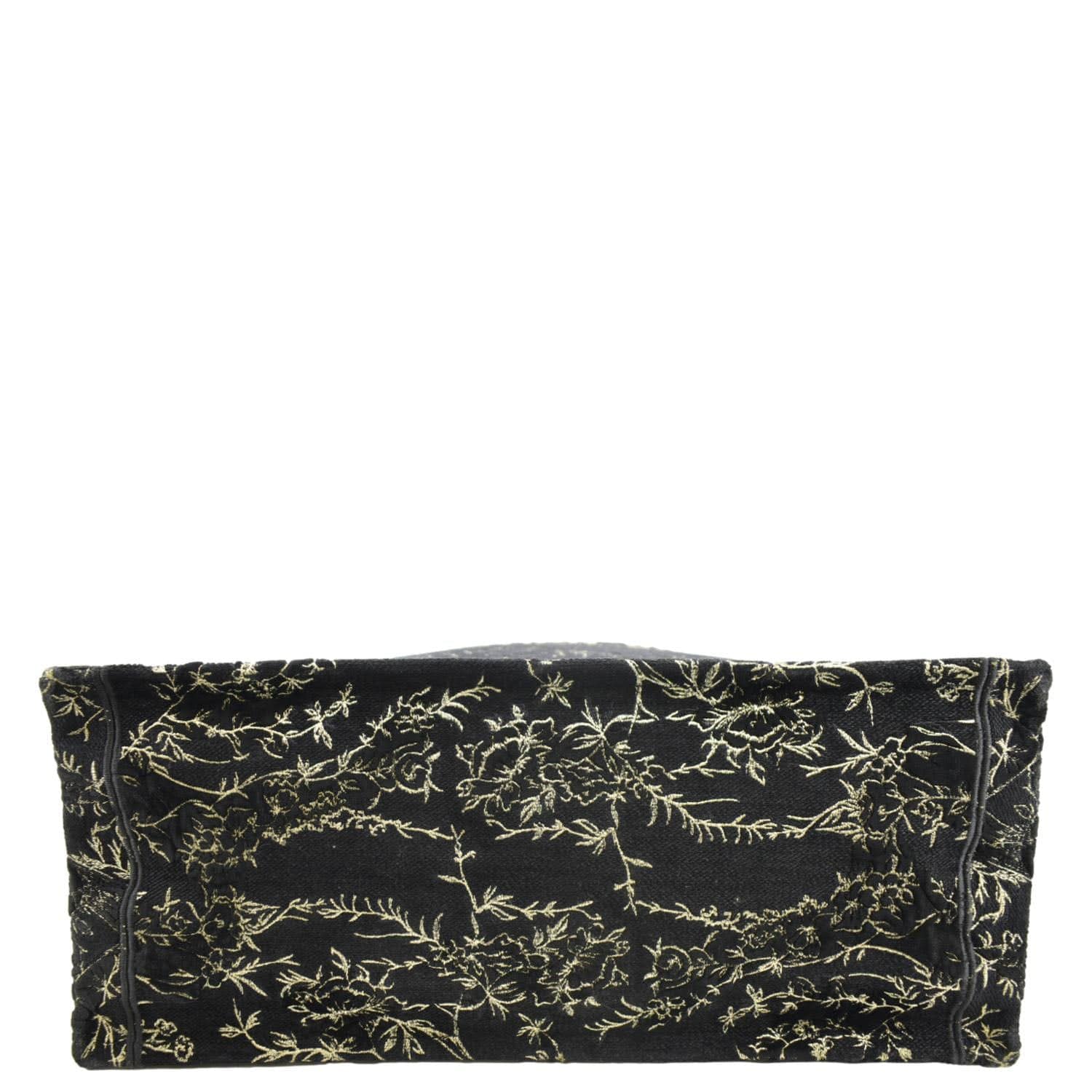 CHRISTIAN DIOR Large Book Oblique Embroidered Canvas Tote Bag Multicolor