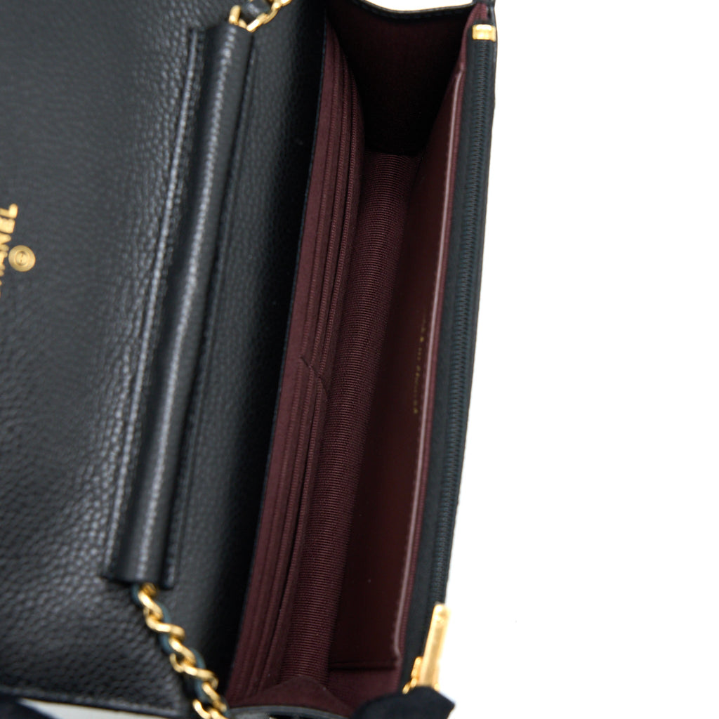 Chanel Classic Wallet on Chain Caviar Black  (Microchip)