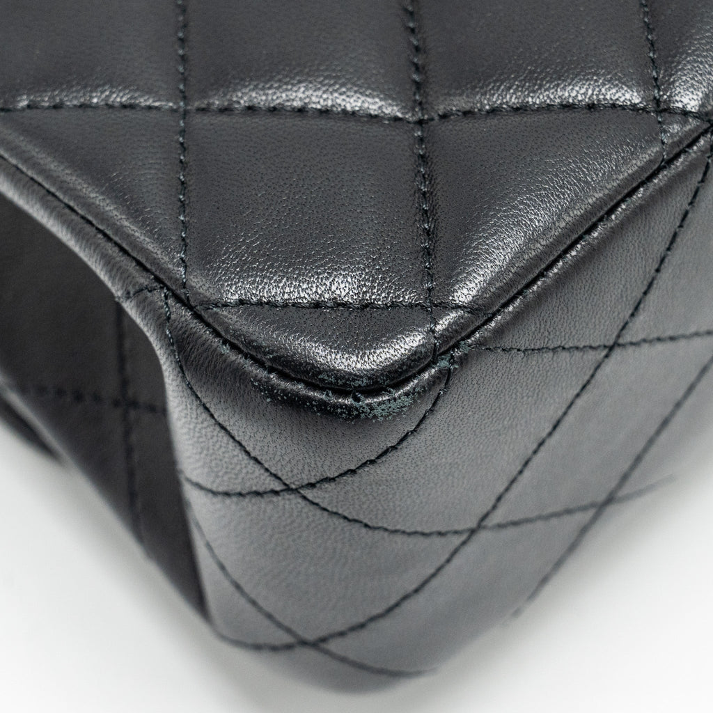 Chanel Medium Classic Double Flap Bag Lambskin Black