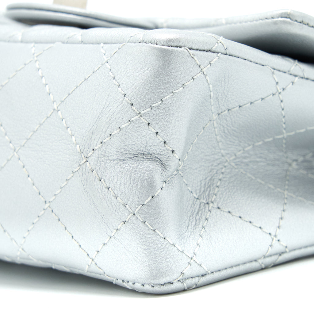Chanel Mini 2.55 Reissue Flap Bag Calfskin Light Grey