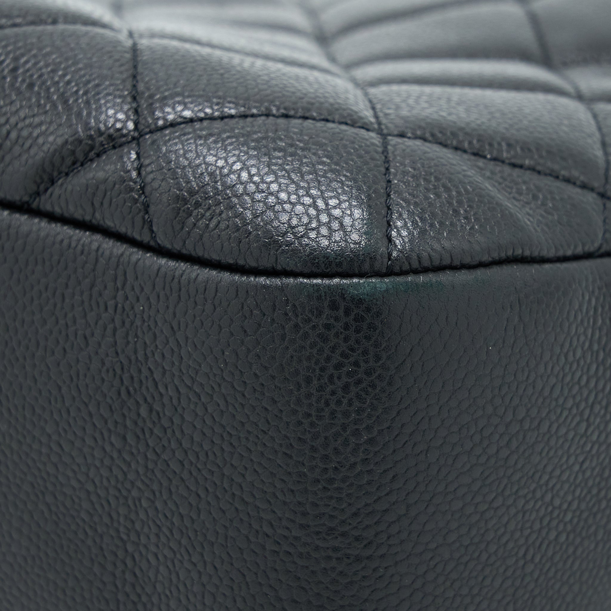 Chanel Matelasse Chain Tote Bag Caviar Black