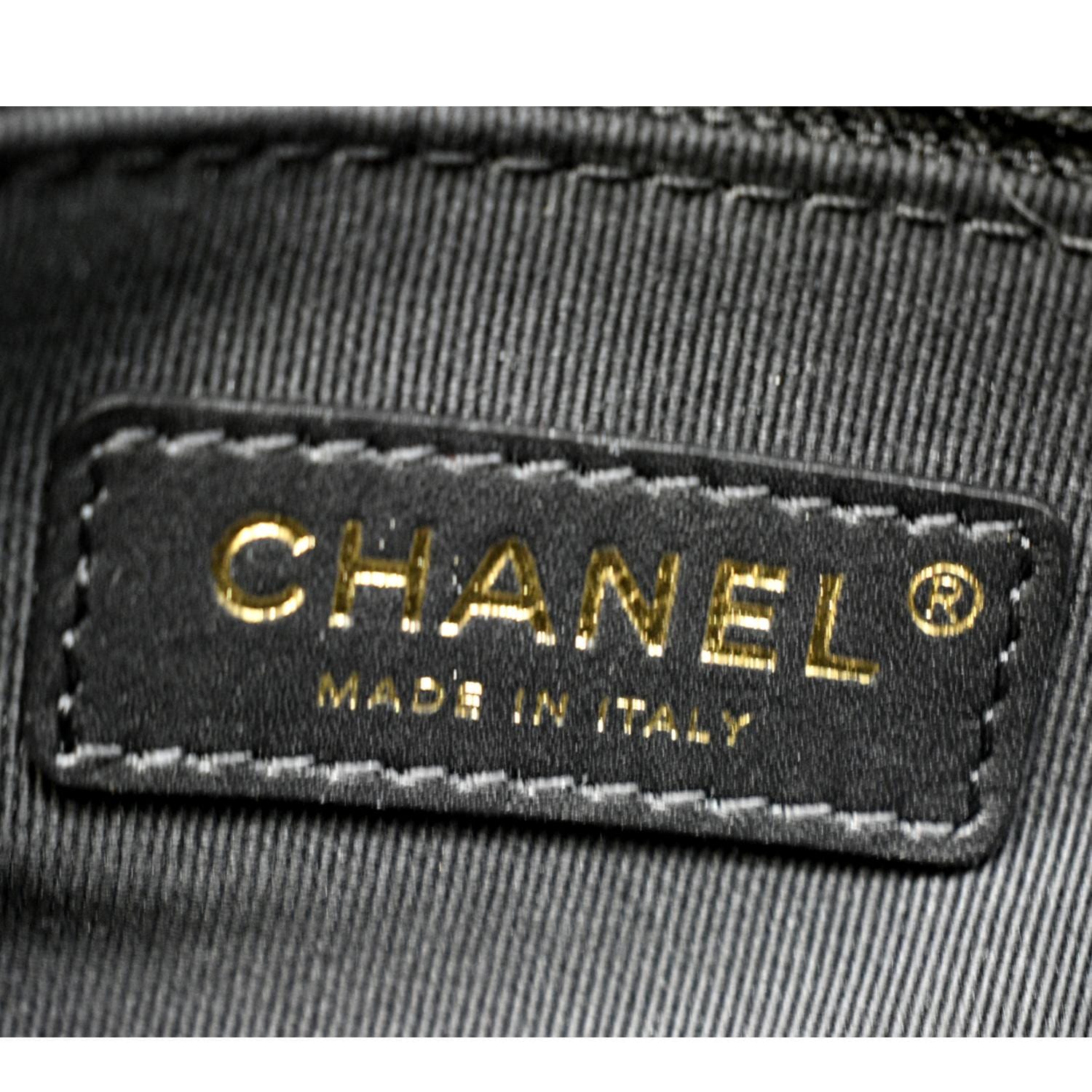 CHANEL Mini Flap Grained Calfskin Leather Shoulder Bag Black