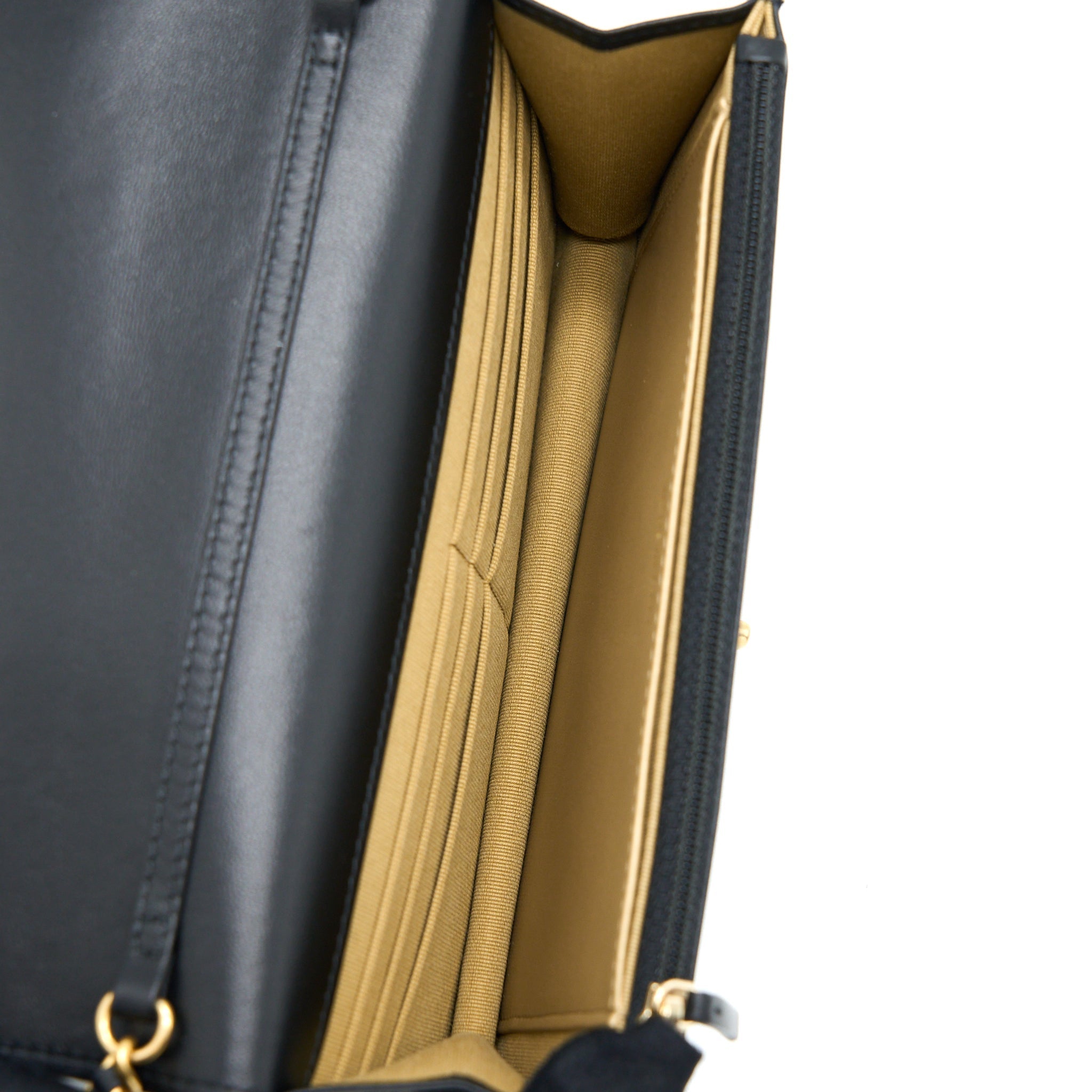 Chanel Pearl Crush Wallet on Chain Lambskin Black  (Microchip)
