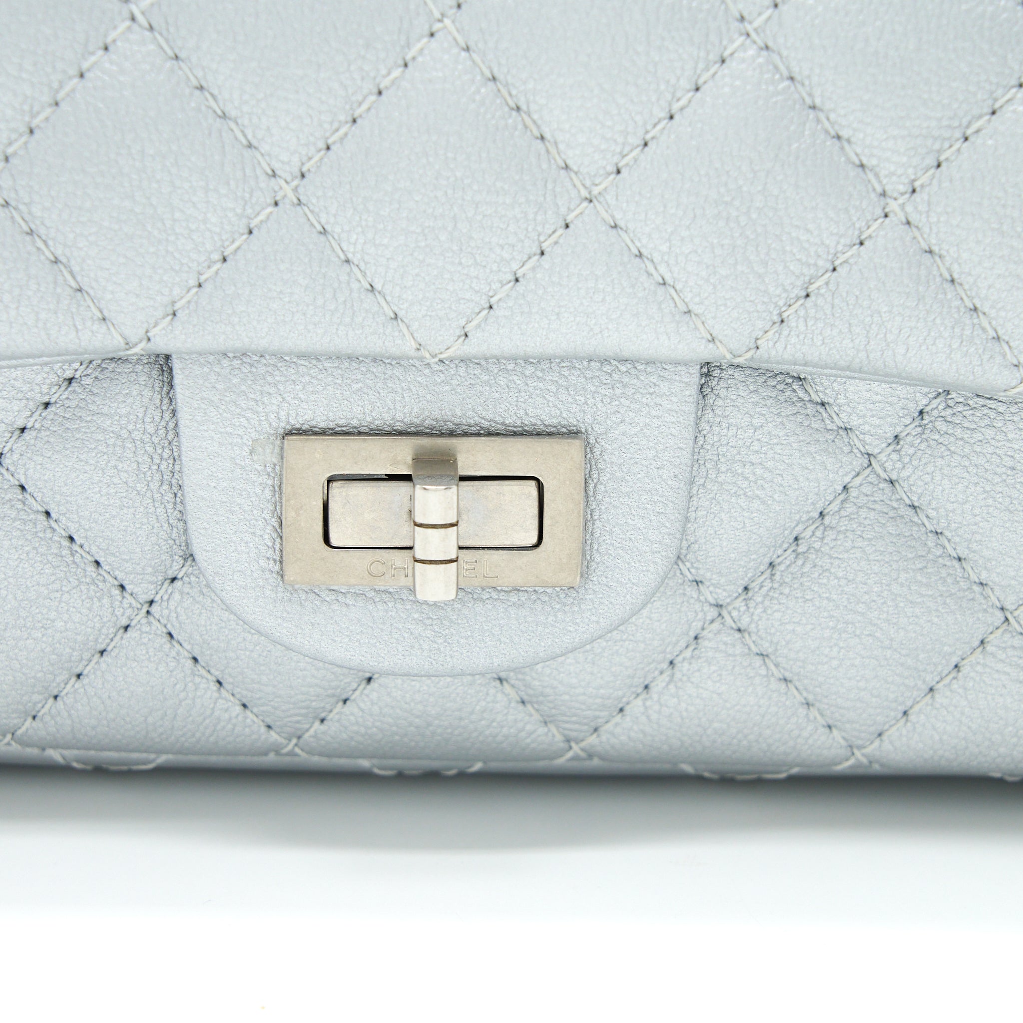 Chanel Mini 2.55 Reissue Flap Bag Calfskin Light Grey