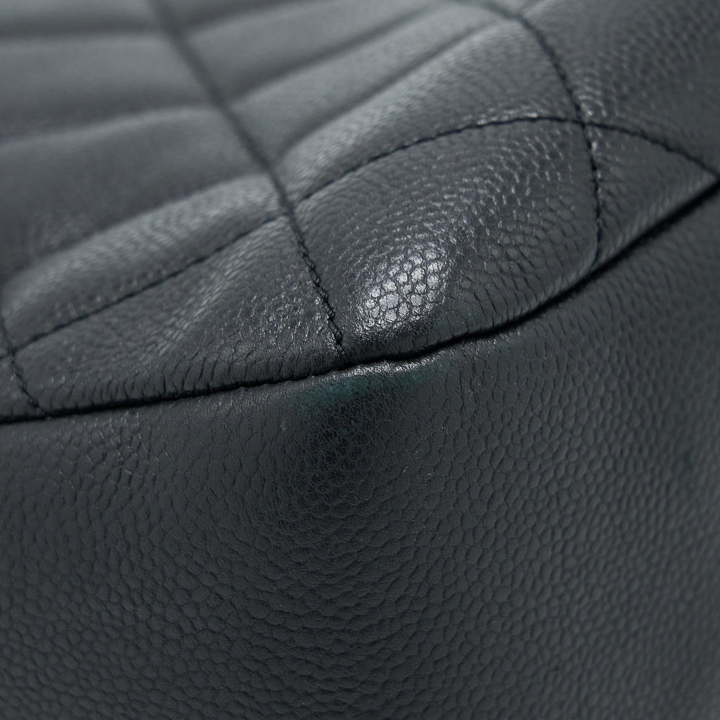 Chanel Matelasse Chain Tote Bag Caviar Black
