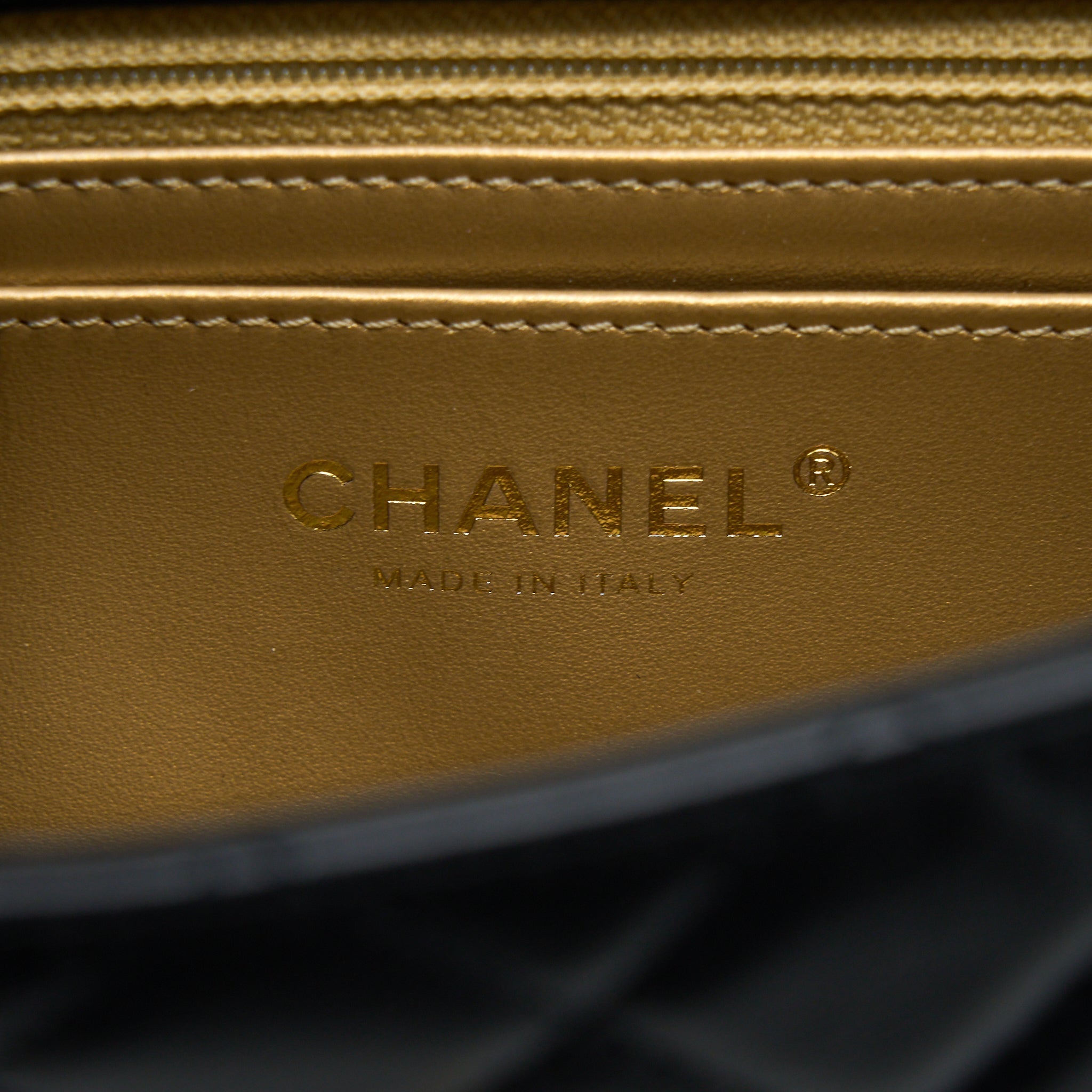 Chanel Pearl Crush Mini Rectangular Flap Bag Lambskin Black
