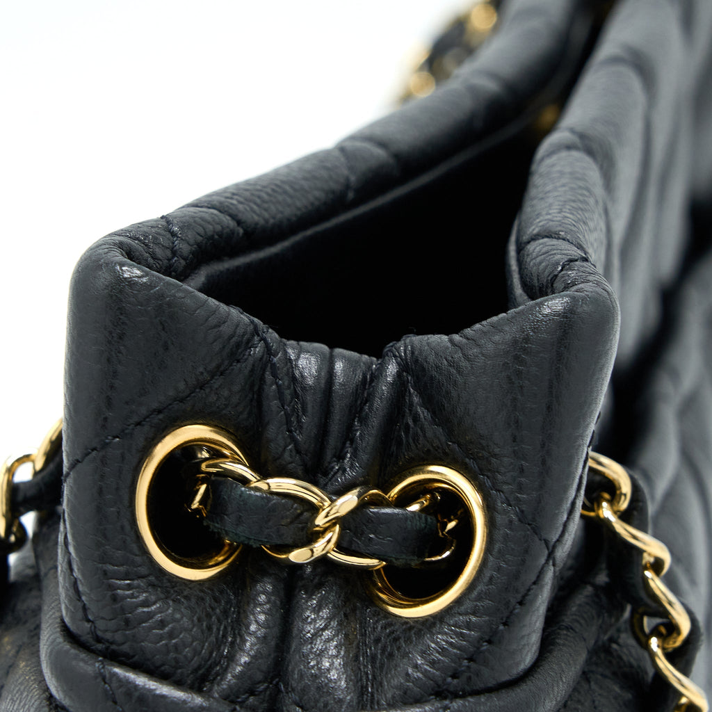 Chanel Matelasse Chain Tote Bag Caviar Black