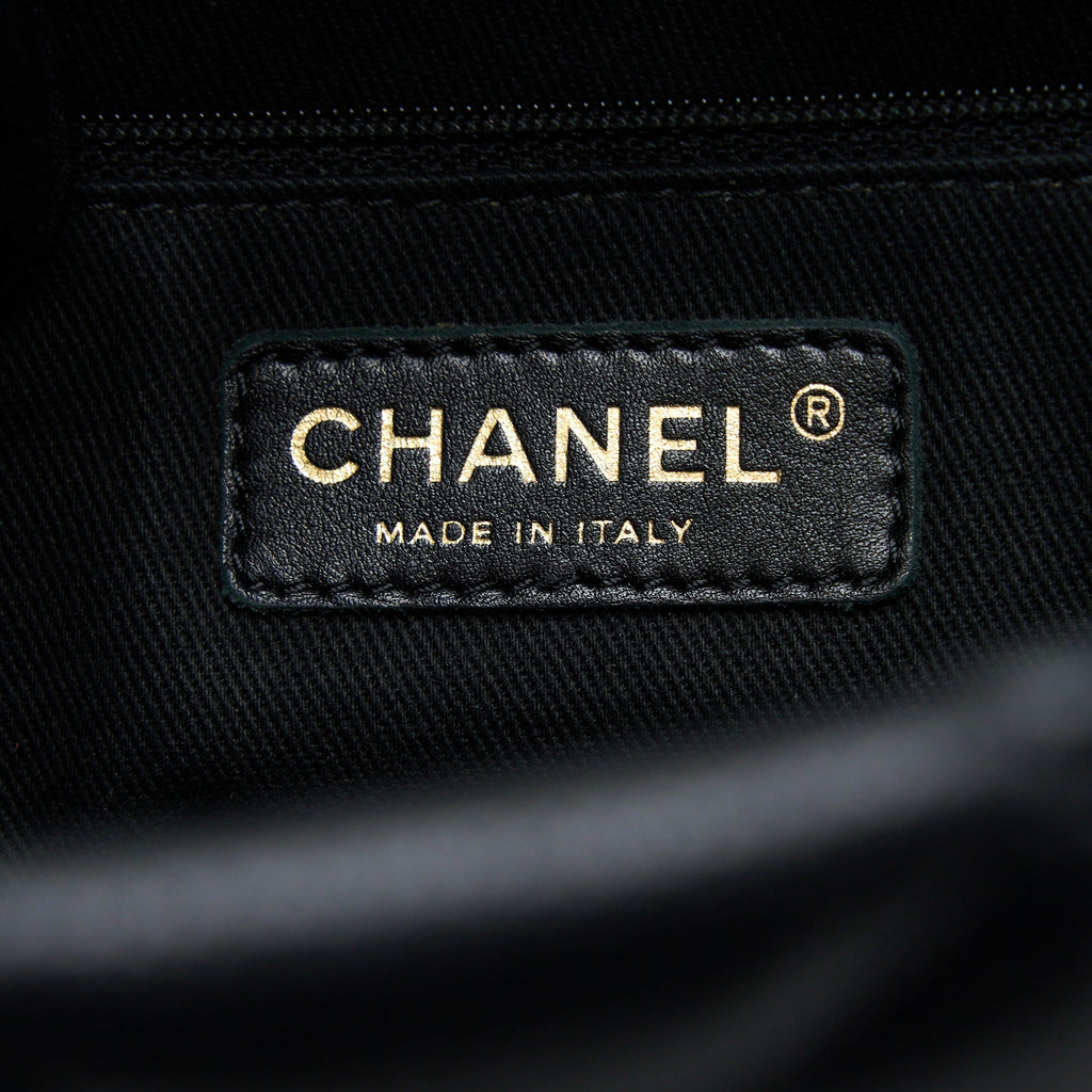 Chanel Matelasse Chain Tote Bag Caviar Black