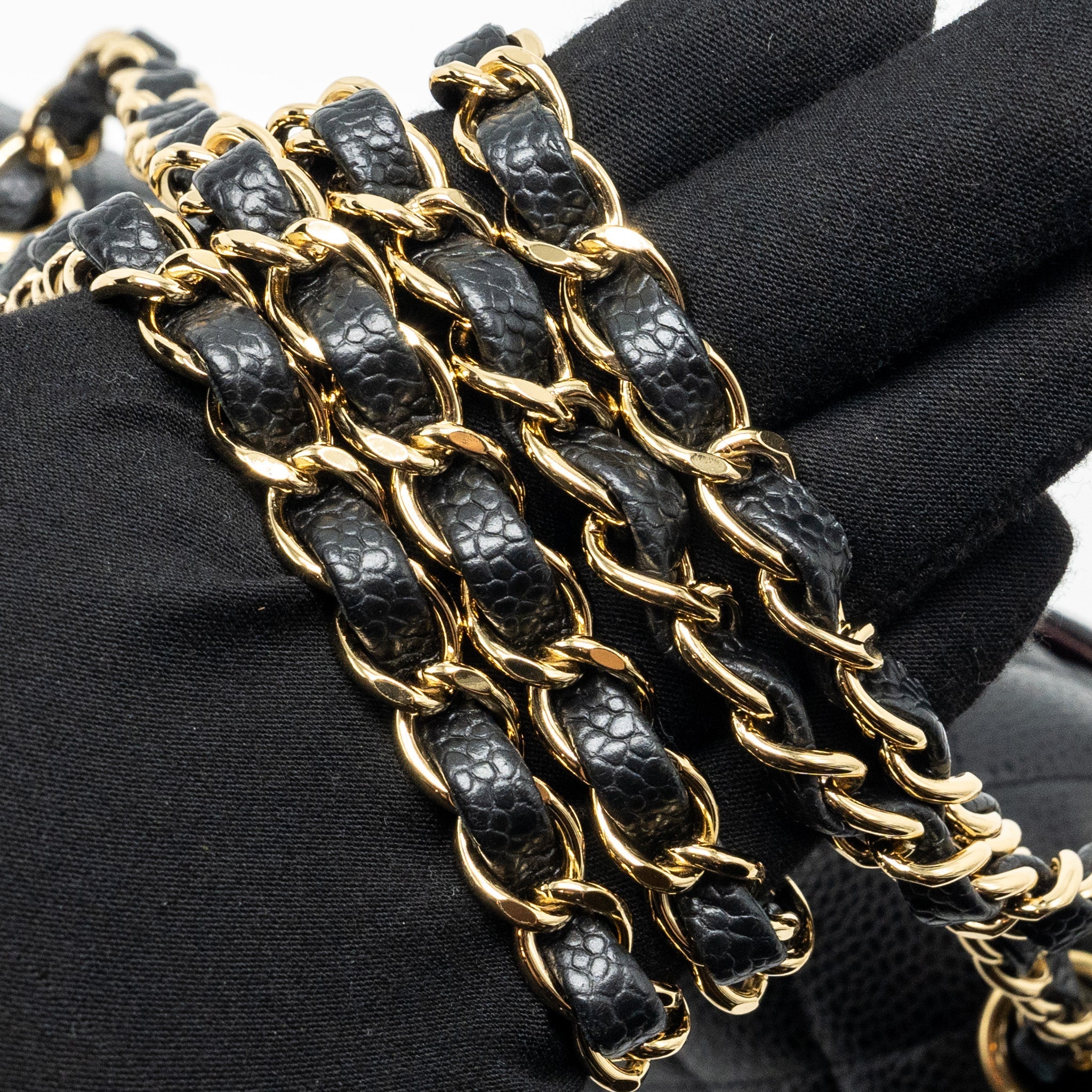 Chanel Medium Classic Double Flap Bag Caviar Black