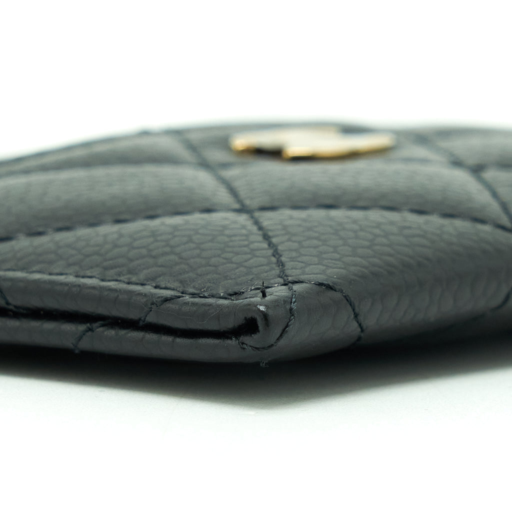 Chanel Classic Card Holder Caviar Black