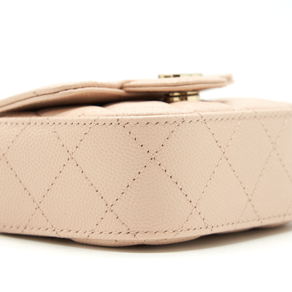 Chanel 22C Mini Flap Vanity Caviar Light Pink L