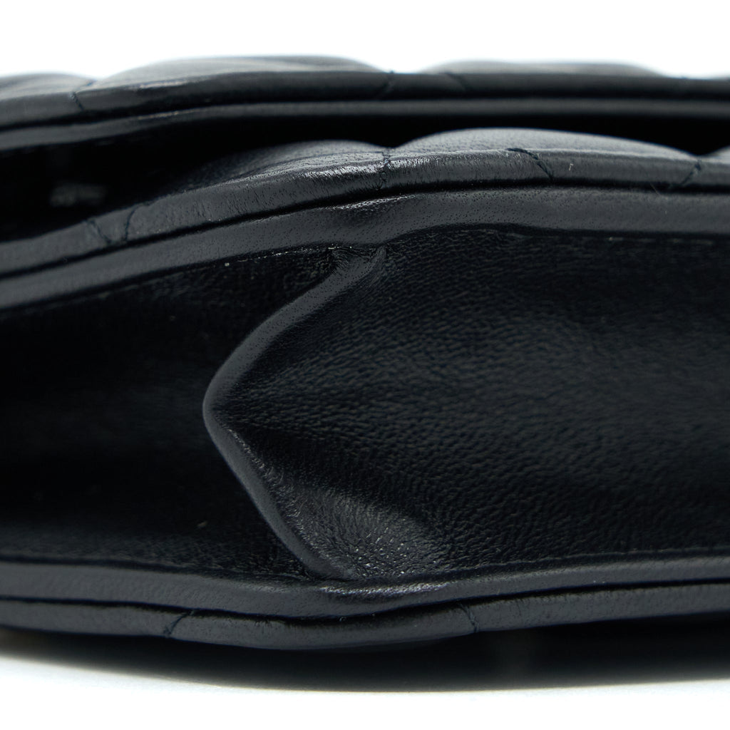 Chanel Pearl Crush Wallet on Chain Lambskin Black  (Microchip)