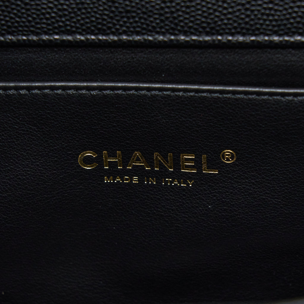 Chanel 22K Coco First Caviar Leather Black  (Microchip)