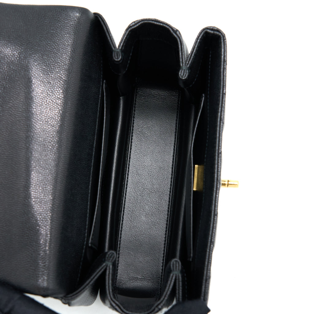 Chanel 22K Coco First Caviar Leather Black  (Microchip)