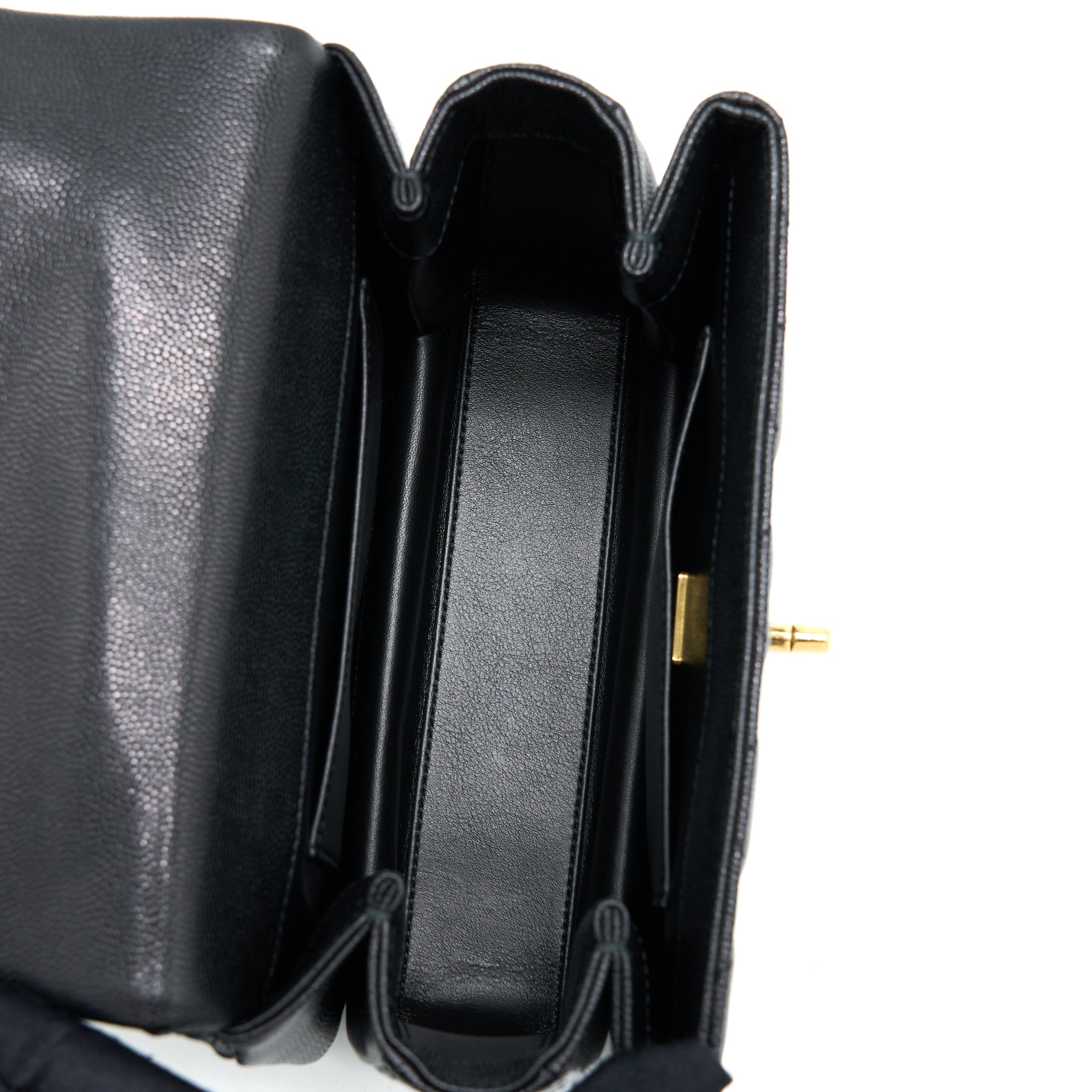 Chanel 22K Coco First Caviar Leather Black  (Microchip)