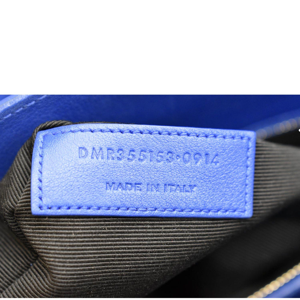 YVES SAINT LAURENT Sac de Jour Leather Shoulder Bag Blue
