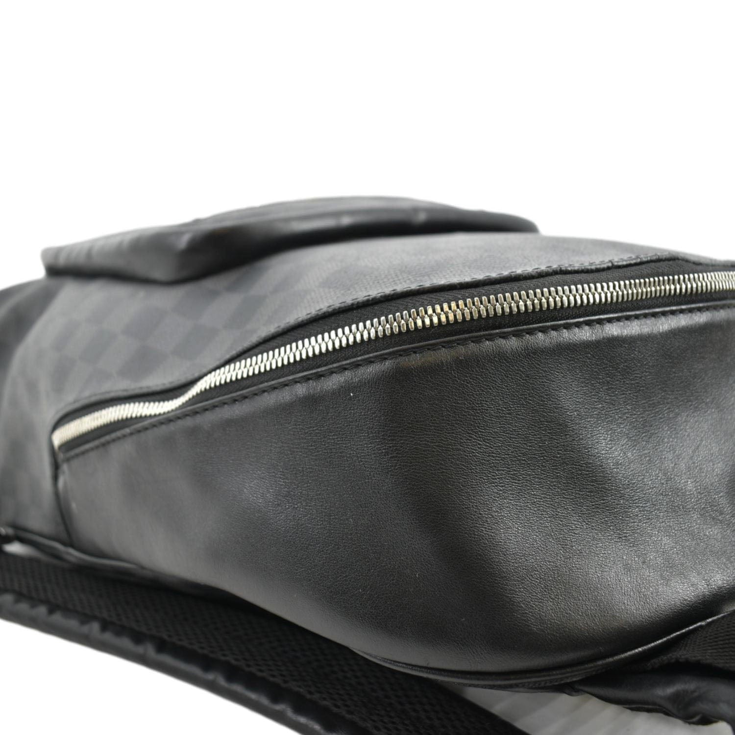 LOUIS VUITTON Josh Damier Graphite Backpack Black