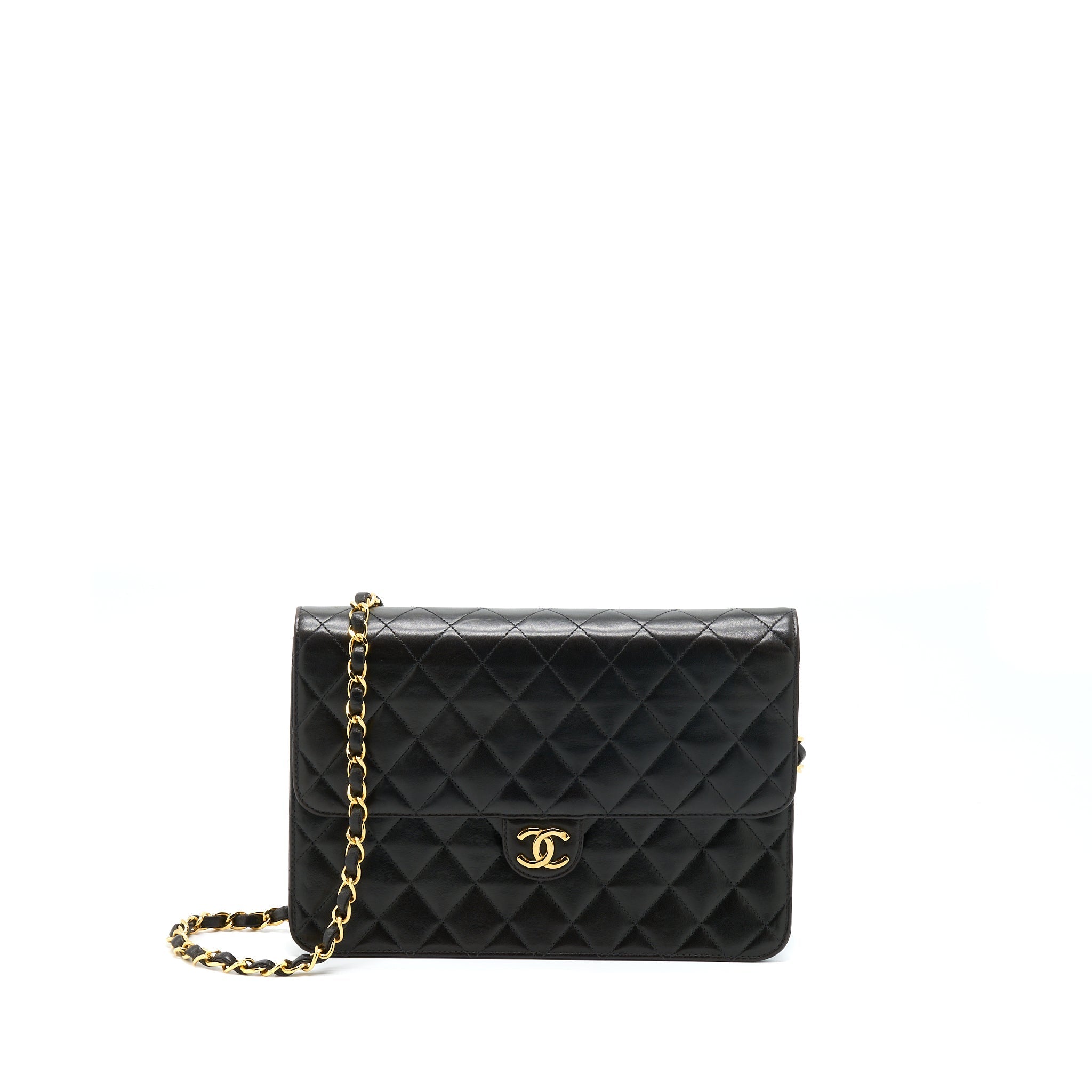 Chanel Vintage Flap Bag Lambskin Black