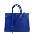 YVES SAINT LAURENT Sac de Jour Leather Shoulder Bag Blue
