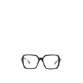 Chanel Square Glasses Frame With Letter Black Gold Tone