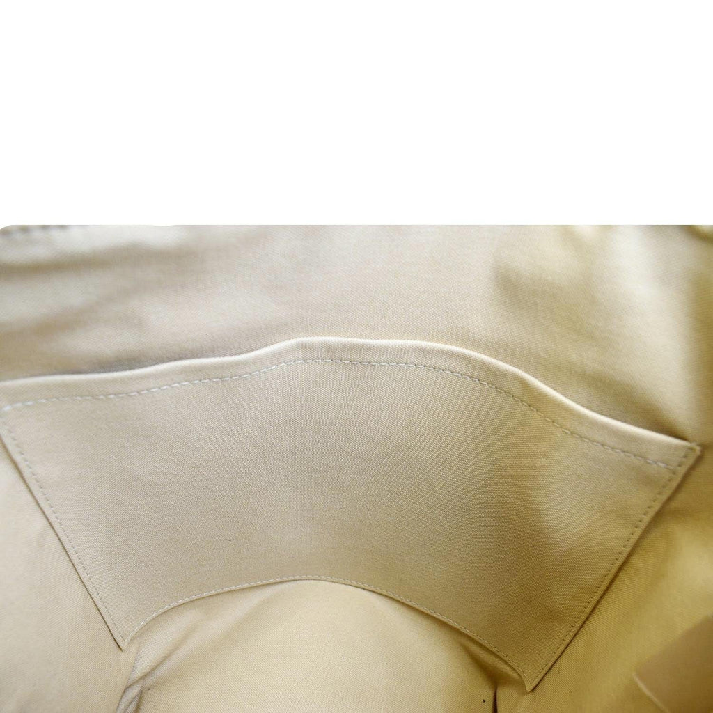 LOUIS VUITTON Totally MM Damier Azur Shoulder Bag White