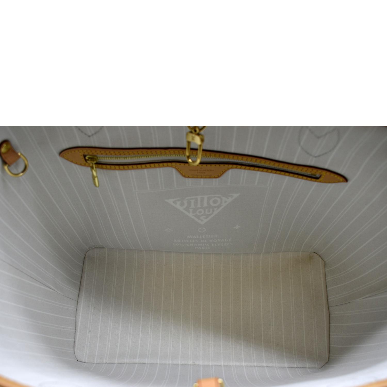 LOUIS VUITTON Neverfull MM By The Pool Monogram Giant Tote Bag Brume