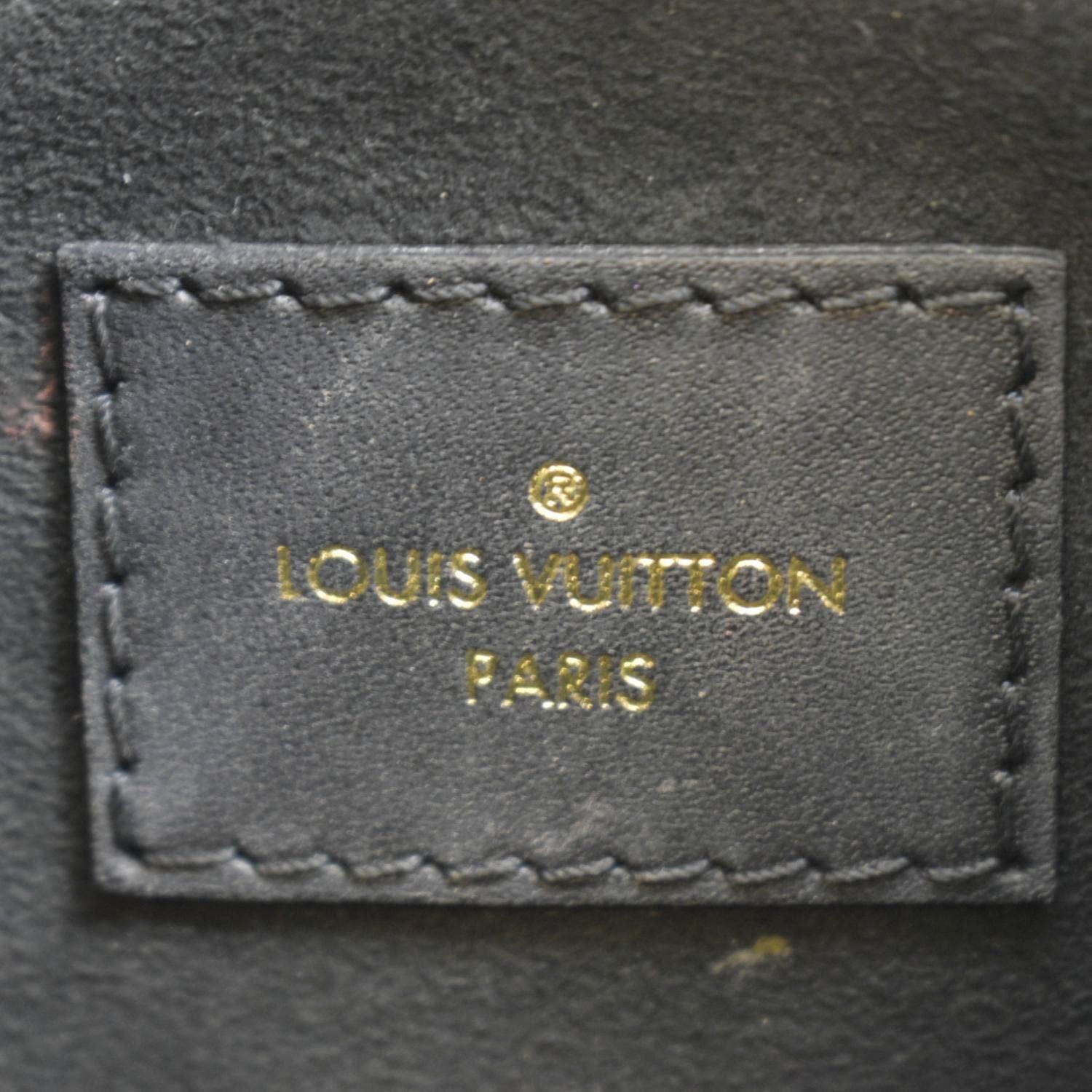 LOUIS VUITTON Onthego PM Monogram Empreinte Tote Shoulder Bag Black