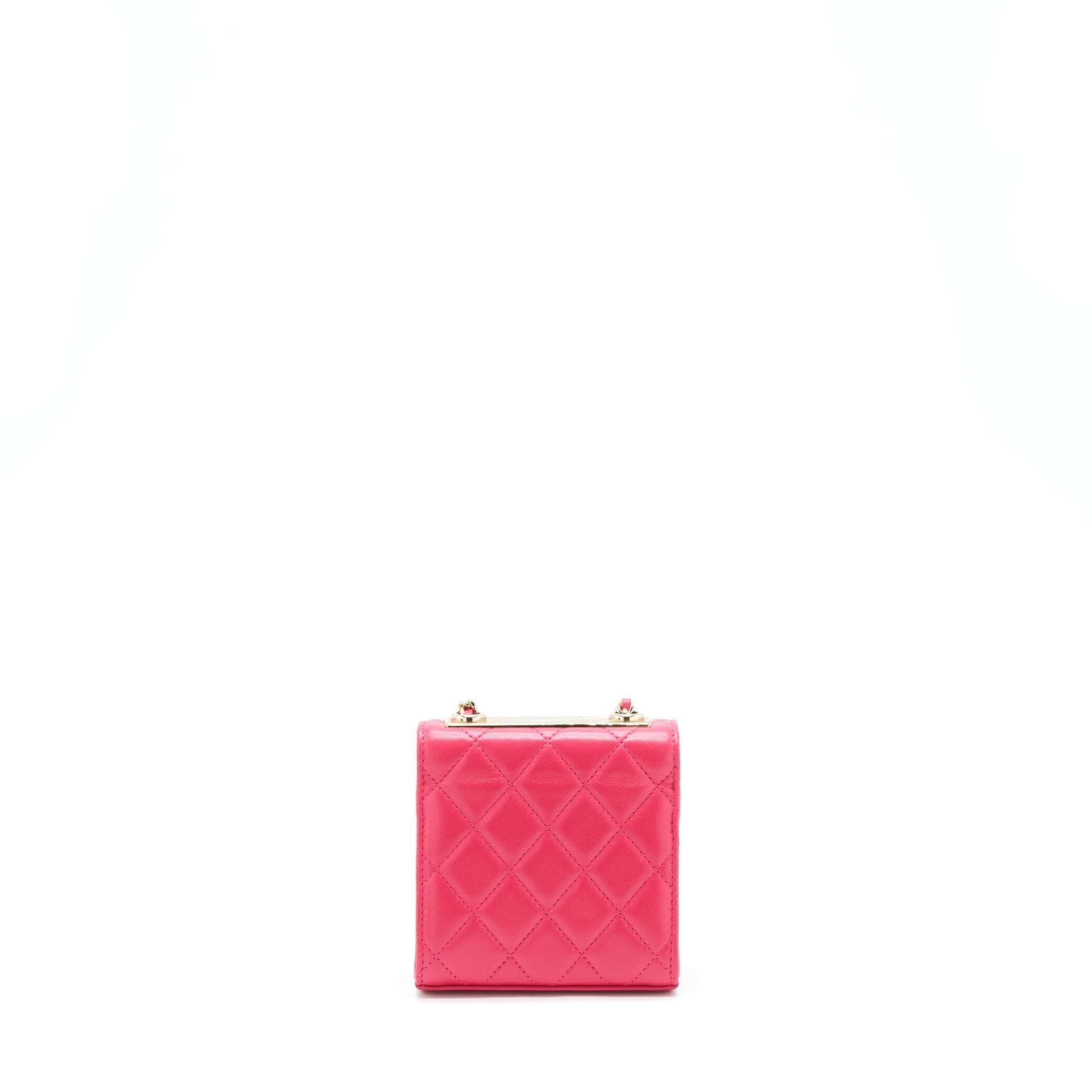 Chanel Mini Trendy CC Wallet On Chain Lambskin Pink L