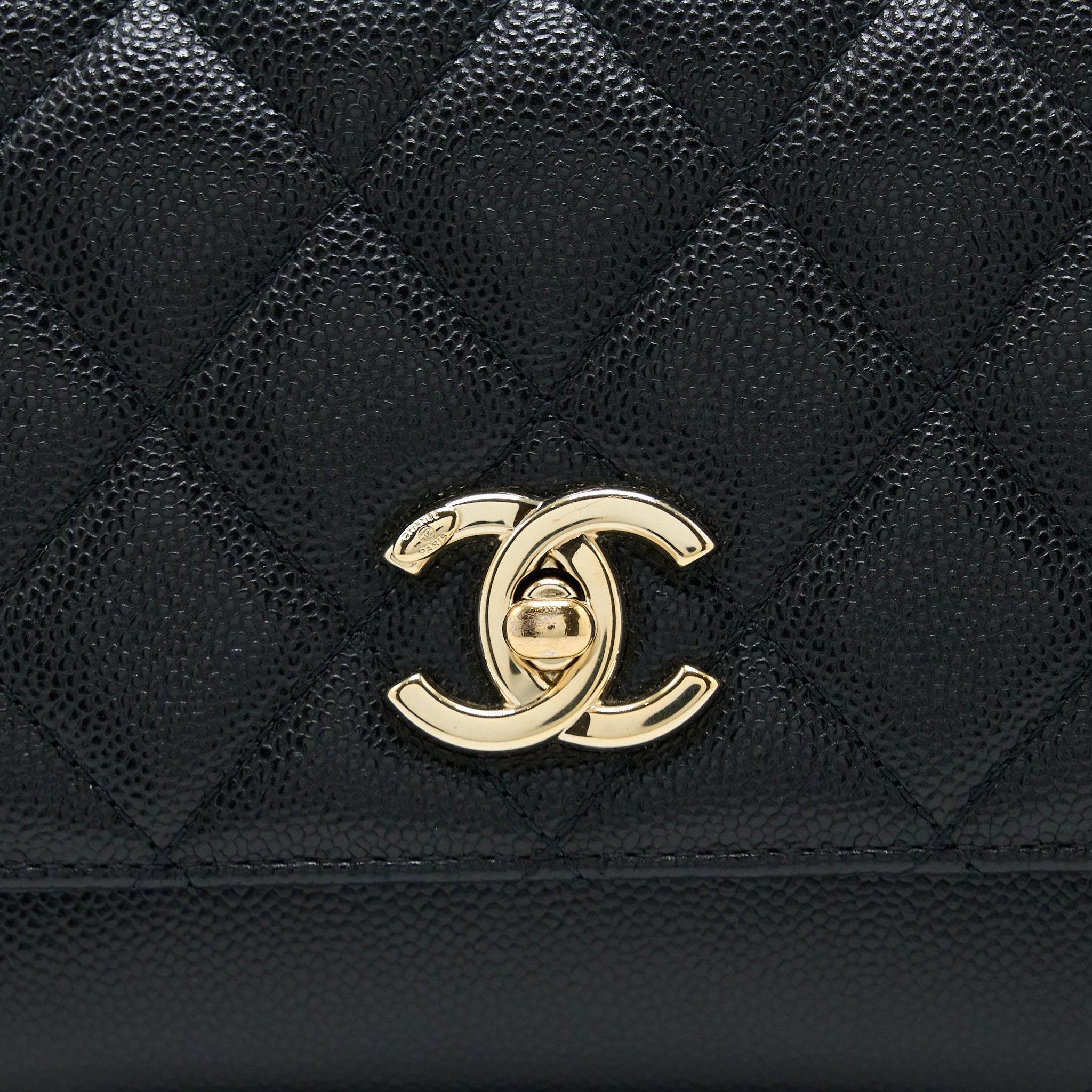 Chanel Small Business Affinity Caviar Black L (Microchip)