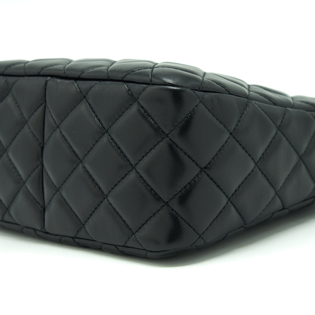 Chanel 22S Pearl Crush Hobo Bag Lambskin Black