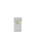 Chanel 19 Phone And Card Holder Small pouch Lambskin Grey