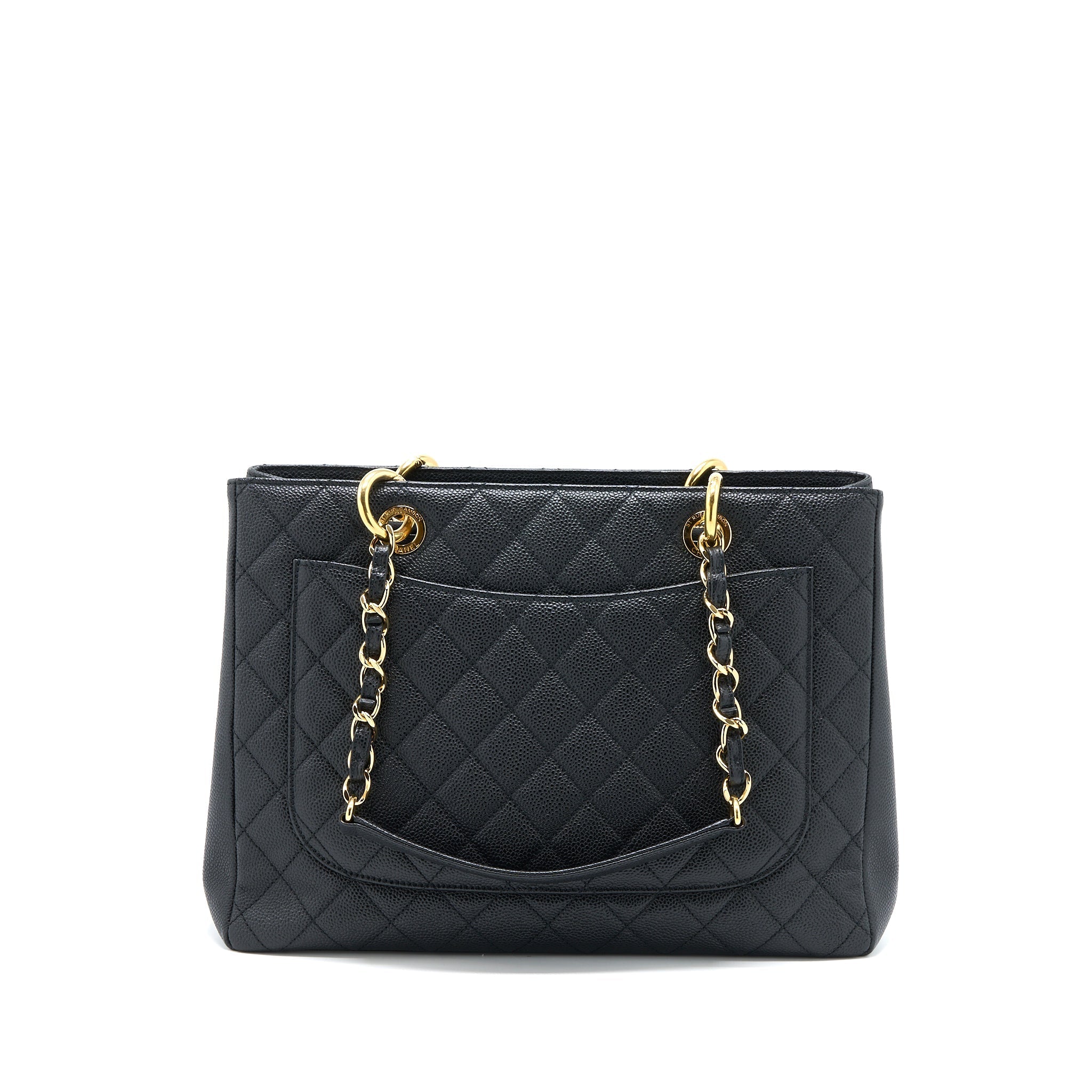 Chanel Grand Shopping Tote Bag Caviar Black