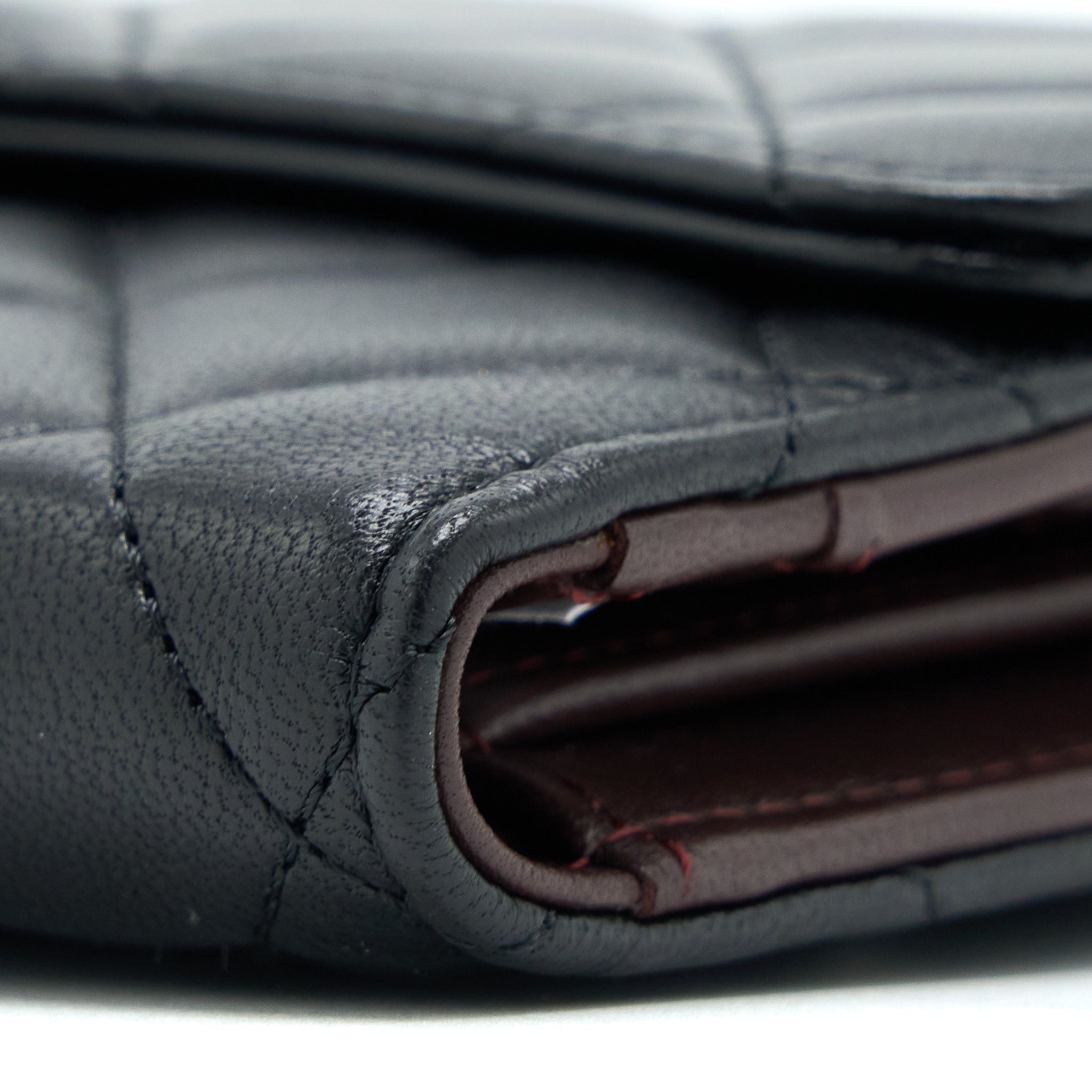 Chanel Classic Long Wallet Lambskin Black