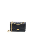Chanel Small 2.55 Reissue Flap Bag Aged Calfskin Black Brushed  (Microchip)