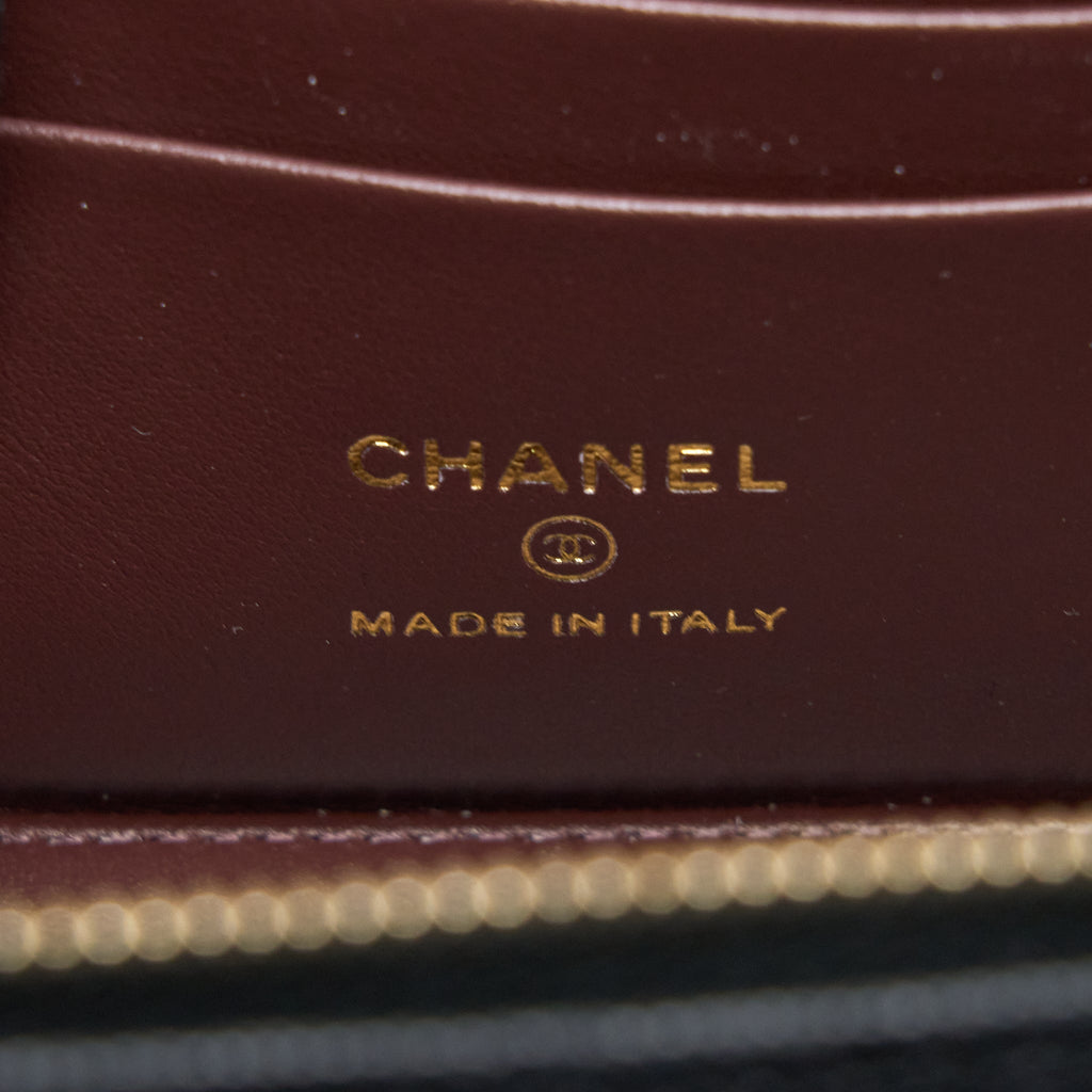 Chanel Long Vanity Case Caviar Black L (Microchip)