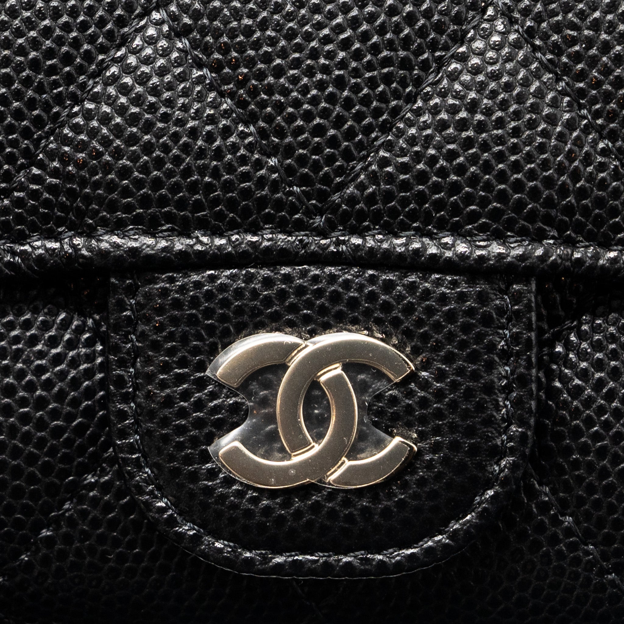 Chanel Classic Flap Key Holder Caviar Black L