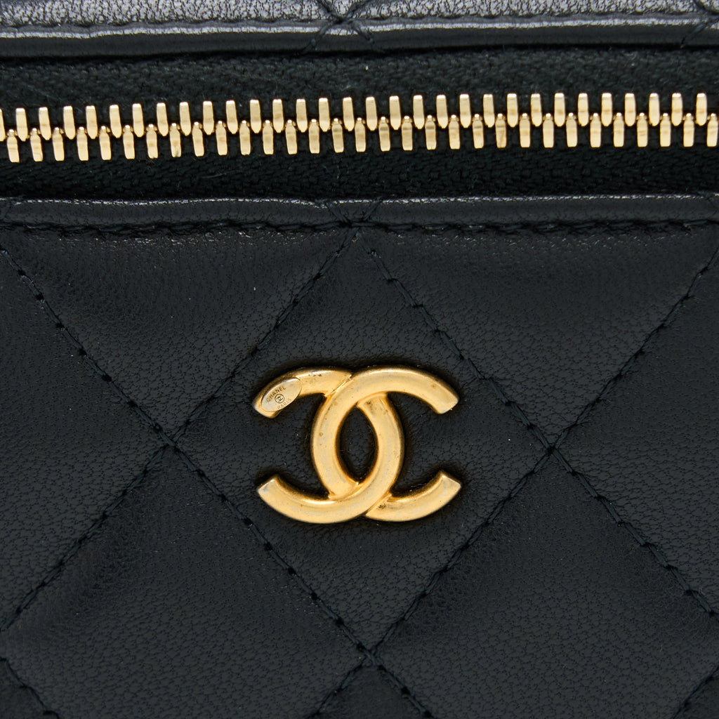 Chanel Pearl Crush Mini Vanity Lambskin Black